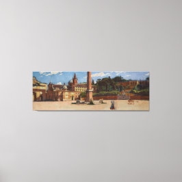 Lienzo Piazza del Popolo en Roma (1900) Aleksander Gierym