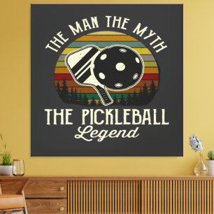 Lienzo Pickleball- El hombre, El mito, La leyenda 