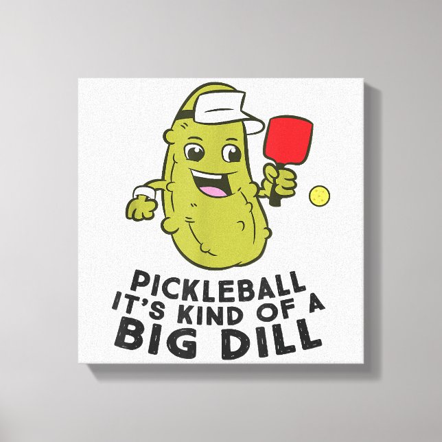 Lienzo Pickleball es una especie de foto de un gran dill  (Anverso)