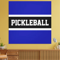 PICKLEBALL Fun Real Naval Bandas Blancas Azules