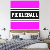 PICKLEBALL Fun Tropical Rosado Carreras Blanca