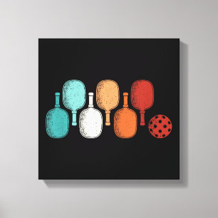 Lienzo Pickleball Lover Retro Paddle Sport Vintage