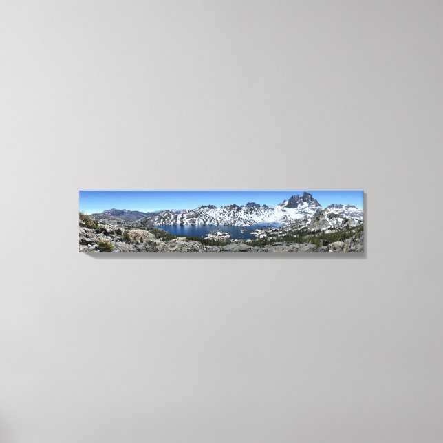 Lienzo Pico de pancartas sobre el lago Garnet - Sierra Ne (Anverso)