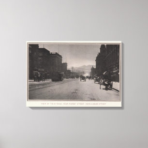 Lienzo Picos gemelos desde la calle Market cerca de Larki