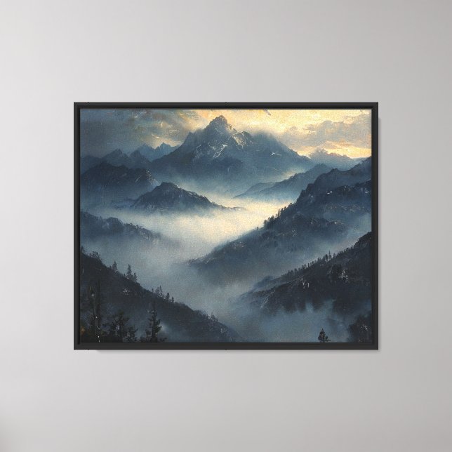Lienzo Picos silenciosos (Anverso)