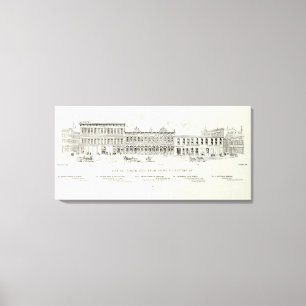 Lienzo Pie frontal lateral norte y batería