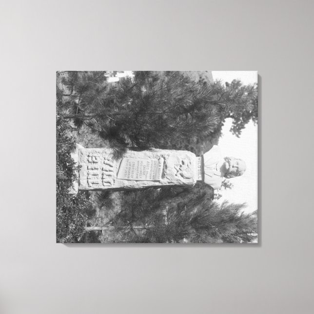 Lienzo Piedra de cabeza de la foto de la tumba de Bill Hi (Anverso)