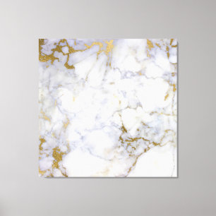 Lienzo Piedra de mármol abstracto dorada Carrara blanca 