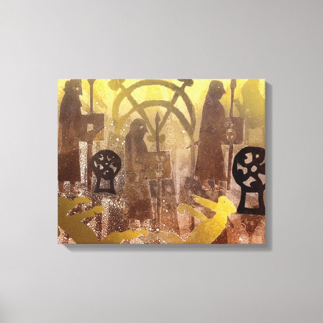 Lienzo Piedra de pájaro picante (Anverso)