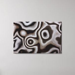 Lienzo Piedra Jasper en blanco y negro