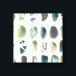 Lienzo Piedra rúnica - Verde<br><div class="desc">Rune Stone II de June Erica Vess. Presenta formas parecidas a las piedras en tamaños y colores diferentes.</div>