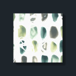 Lienzo Piedra rúnica - Verde<br><div class="desc">Rune Stone II de June Erica Vess. Presenta formas parecidas a las piedras en tamaños y colores diferentes.</div>