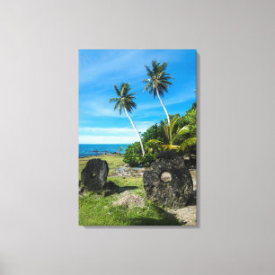 Lienzo Piedras Rai en la isla Yap
