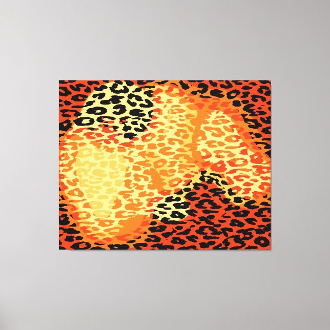 Lienzo Piel retro Leopardo (Anverso)