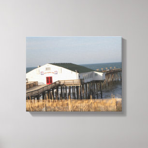 Lienzo Pier Kitty Hawk, NC, foto en Canvas