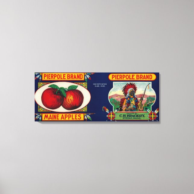 Lienzo Pierpole Apple LabelStrong, yo (Anverso)