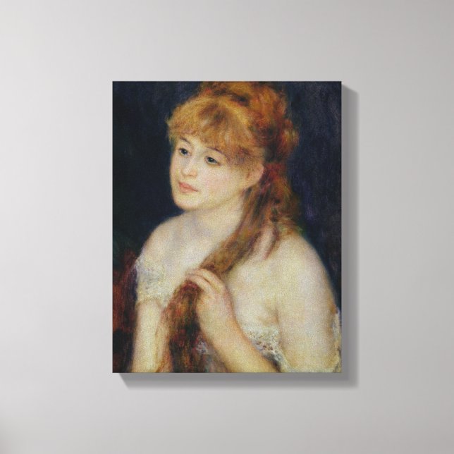 Lienzo Pierre A Renoir | Joven descortezando el pelo (Anverso)