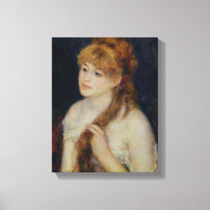 Lienzo Pierre A Renoir Joven descortezando el pelo