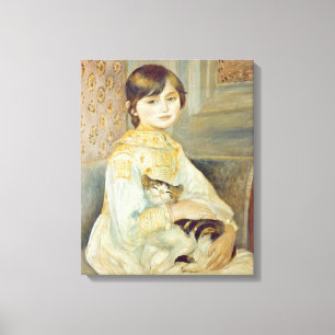 Lienzo Pierre A Renoir   Julie Manet con gato