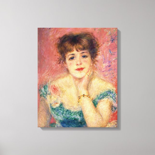 Lienzo Pierre A Renoir | Retrato de Jeanne Samary (Anverso)