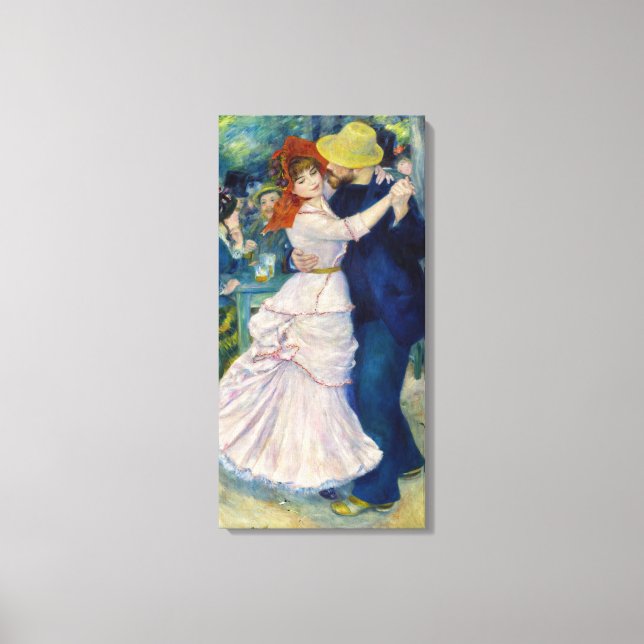Lienzo Pierre-Auguste Renoir - Baile en Bougival (Anverso)