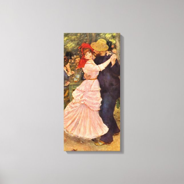 Lienzo Pierre-Auguste Renoir Dance en Bougiva (Anverso)