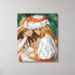 Lienzo Pierre-Auguste Renoir - Dos niñas leyendo