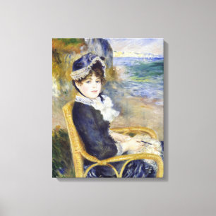 Lienzo Pierre-Auguste Renoir - En la orilla del mar
