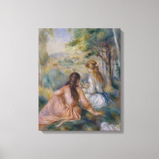 Lienzo Pierre Auguste Renoir | En la pradera (Anverso)
