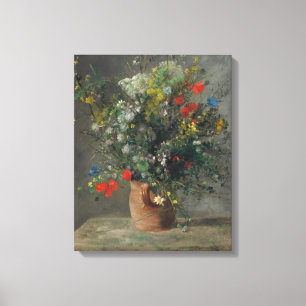 Lienzo Pierre-Auguste Renoir - Flores en un jarrón 1866