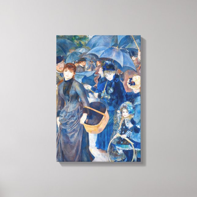 Lienzo Pierre-Auguste Renoir - Las sombrillas (Anverso)