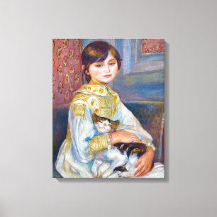 Lienzo Pierre-Auguste Renoir - Niño con gato