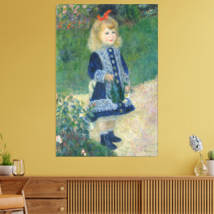 Lienzo Pierre Auguste Renoir Un Chica con una lata de agu