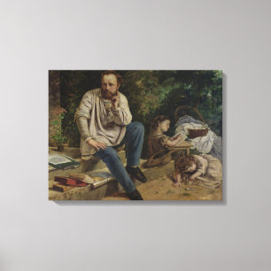 Lienzo Pierre Joseph Proudhon y sus hijos