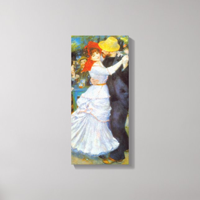 Lienzo Pierre Renoir - Baile en Bougival (Anverso)