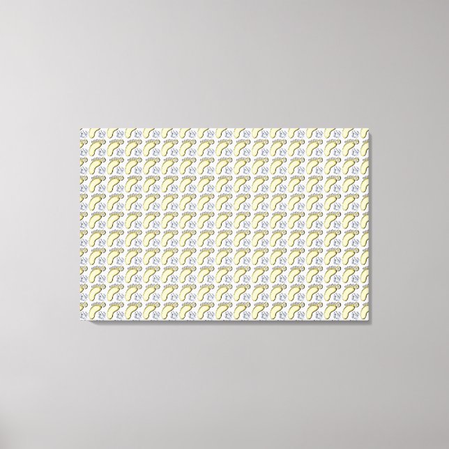 Lienzo Pies de bebé (Anverso)