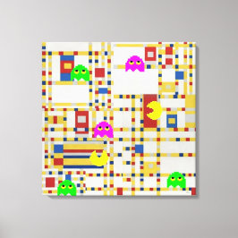 Lienzo Piet-Man at Arcade Mondrian