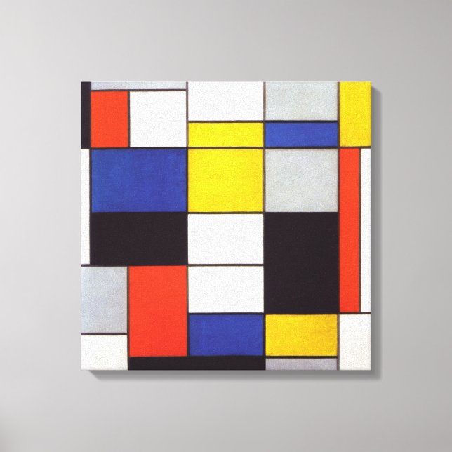 Lienzo PIET MONDRIAAN - Composición A 1923 (Anverso)