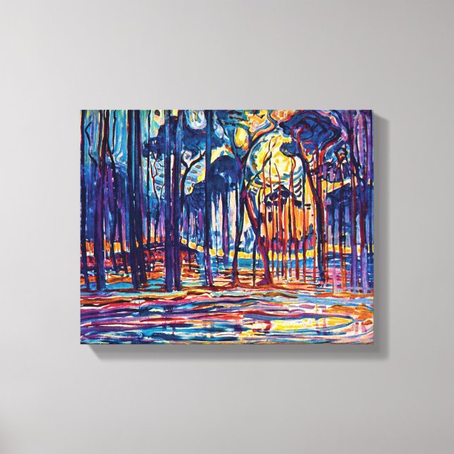 Lienzo Piet Mondrian - Bosque cerca de Oele Pintura de Ar (Anverso)