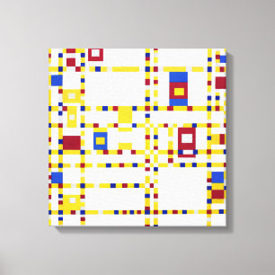 Lienzo Piet Mondrian Broadway Boogie Woogie