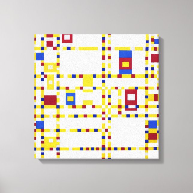 Lienzo Piet Mondrian Broadway Boogie Woogie (Anverso)