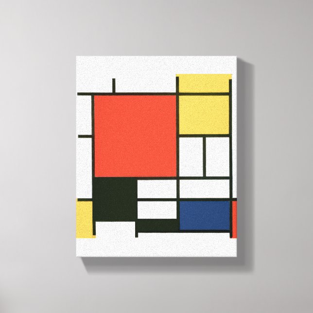 Lienzo Piet Mondrian - Composición (Anverso)