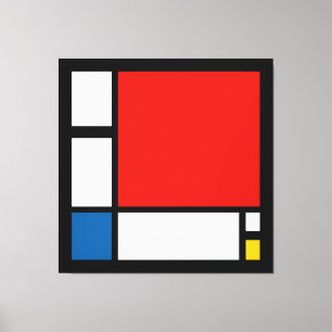 Lienzo Piet Mondrian, Composición ii