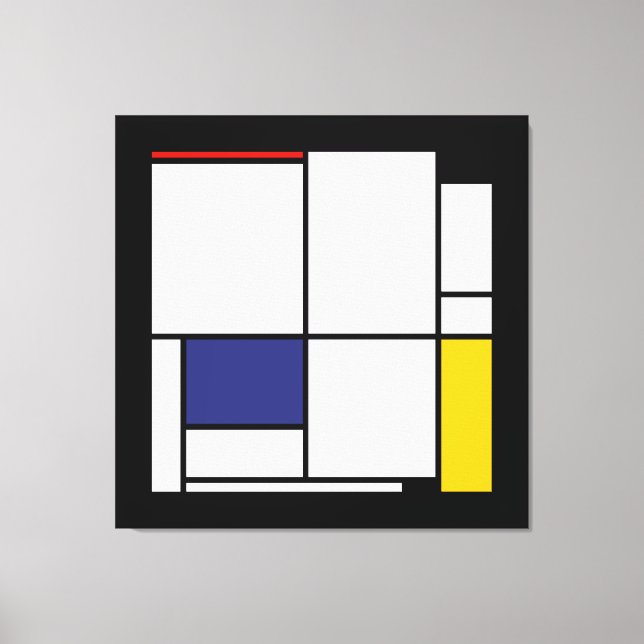 Lienzo Piet Mondrian, Tableau 1 (Anverso)