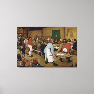 Lienzo Pieter Bruegel, el anciano - Boda campesino