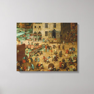 Lienzo Pieter Bruegel el mayor - Juegos infantiles