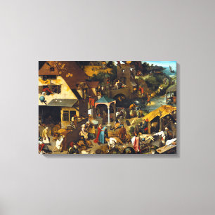 Lienzo Pieter Brueghel Netherlandish Proverbs