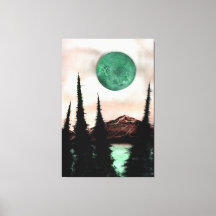 Pieza de Declaración de la Luna del Bosque Surreal