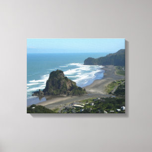 Lienzo Piha Beach de Lion Rock Auckland West Coast