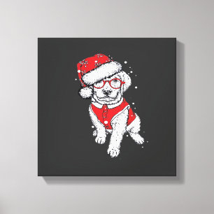 Lienzo Pijamas divertidos de Navidad para perros Regalo p